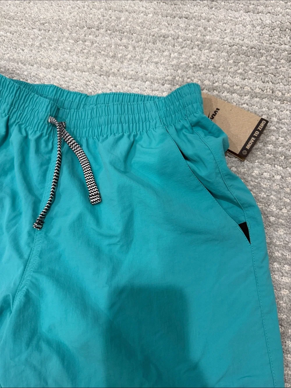 Nike Men’s Teal Swim Trunks with Drawstring